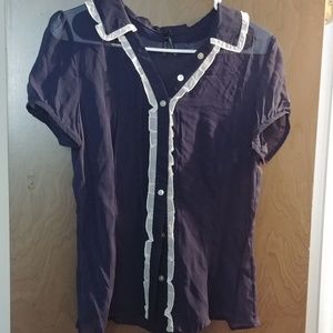 Shear button up dress shirt